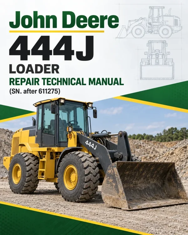 John Deere 444J Loader Repair Technical Manual (SN. after 611275)