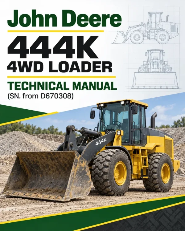 John Deere 444K 4WD Loader Technical Manual (SN. from D670308)