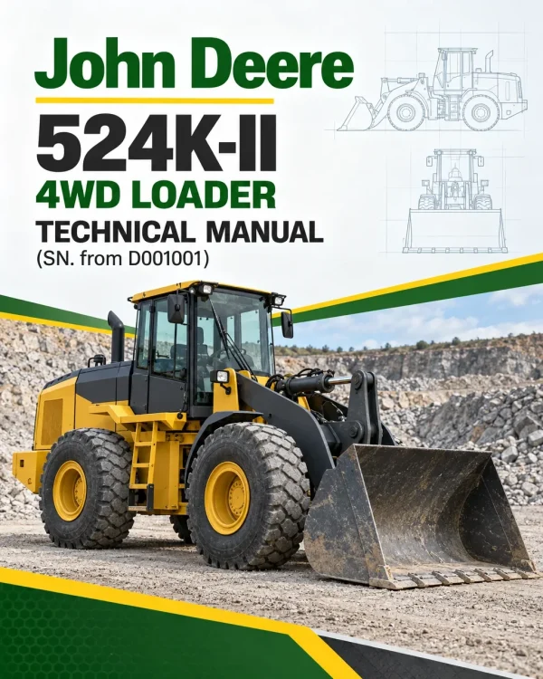 John Deere 524K-II 4WD Loader Technical Manual (SN. from D001001)