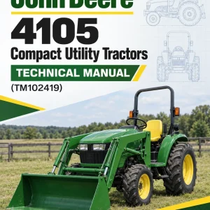John Deere 4105 Compact Utility Tractors Technical Manual (TM102419)
