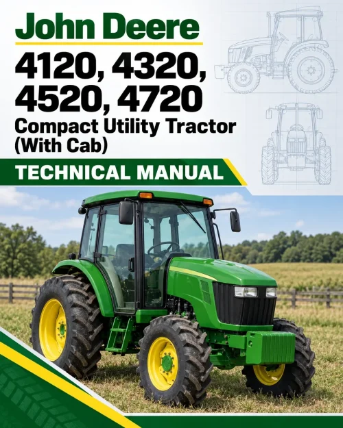 John Deere 4120, 4320, 4520, 4720 Compact Utility Tractor Technical Manual (With Cab) John Deere 4120, 4320, 4520, 4720 Compact Utility Tractor Technical Manual (With Cab)