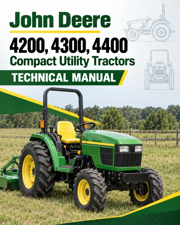John Deere 4200, 4300, 4400 Compact Utility Tractors Technical Manual