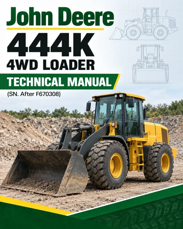 John Deere 444K 4WD Loader Technical Manual (SN. After F670308)