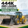 John Deere 444K 4WD Loader Engine 4045HDW54 (T3) Technical Manual (SN. before 642100)