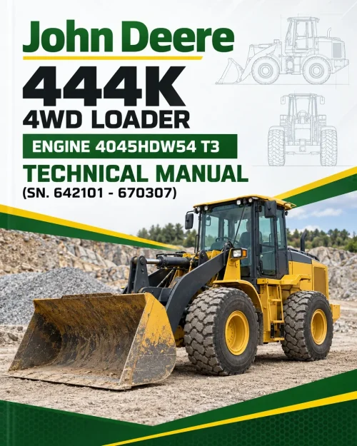 John Deere 444K 4WD Loader Engine 4045HDW54 T3 Technical Manual (SN. 642101 - 670307) John Deere 444K 4WD Loader Engine 4045HDW54 T3 Technical Manual (SN. 642101 - 670307)