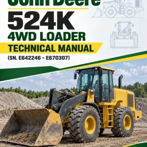 John Deere 524K 4WD Loader Technical Manual (SN. E642246 - E670307)