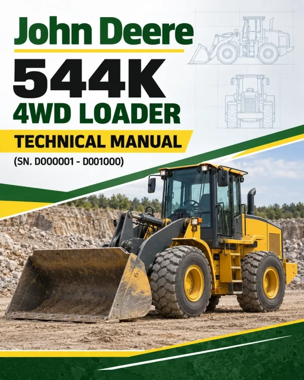 John Deere 544K 4WD Loader Technical Manual (SN. D000001 - D001000)