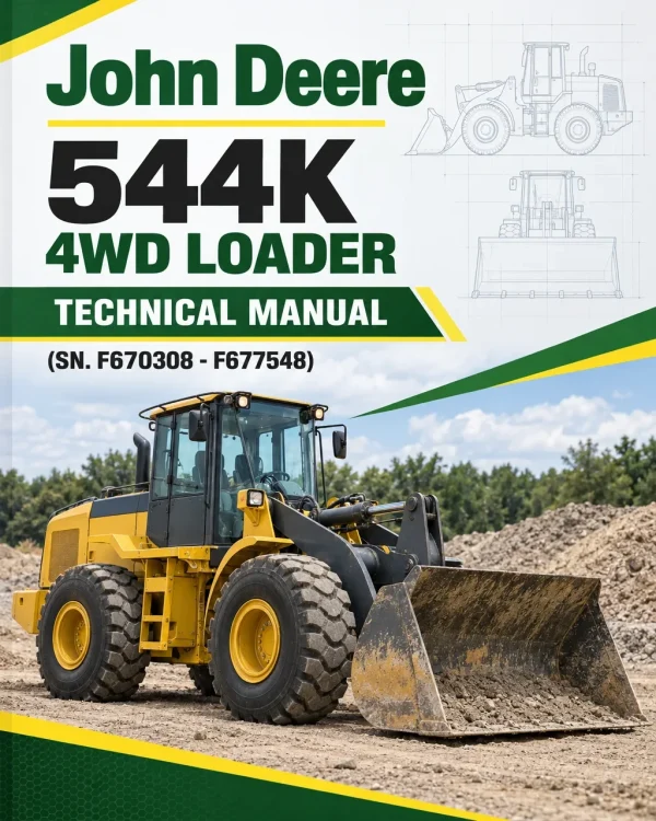 John Deere 544K 4WD Loader Technical Manual (SN. F670308 - F677548)