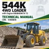 John Deere 544K 4WD Loader with Engine 6068HDW74 T3 Technical Manual (SN. - 642664)