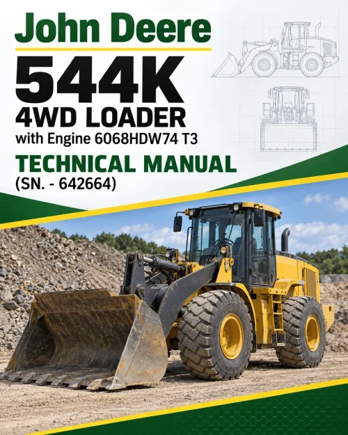 John Deere 544K 4WD Loader with Engine 6068HDW74 T3 Technical Manual (SN. - 642664) John Deere 544K 4WD Loader with Engine 6068HDW74 T3 Technical Manual (SN. - 642664)