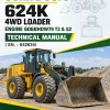 John Deere 624K 4WD Loader Engine 6068HDW79 T3 & S2 Technical Manual ( SN. - 642634)