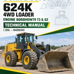 John Deere 624K 4WD Loader Engine 6068HDW79 T3 & S2 Technical Manual ( SN. - 642634)