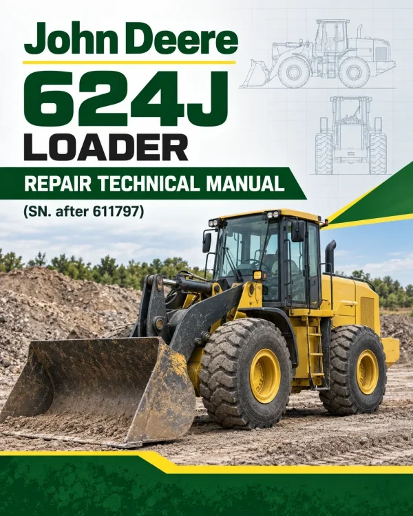 John Deere 624J Loader Repair Technical Manual (SN. after 611797)