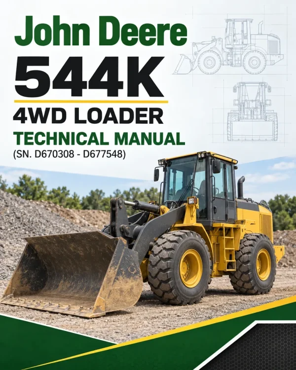 John Deere 544K 4WD Loader Technical Manual (SN. D670308 - D677548)