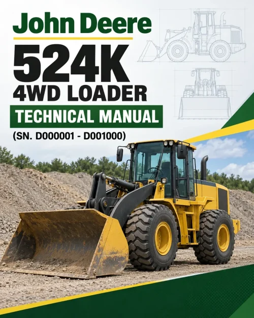 John Deere 524K 4WD Loader Technical Manual (SN. D000001 - D001000)