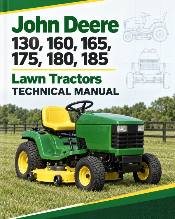 John Deere 130, 160, 165, 175, 180, 185 Lawn Tractors Technical Manual John Deere 130, 160, 165, 175, 180, 185 Lawn Tractors Technical Manual