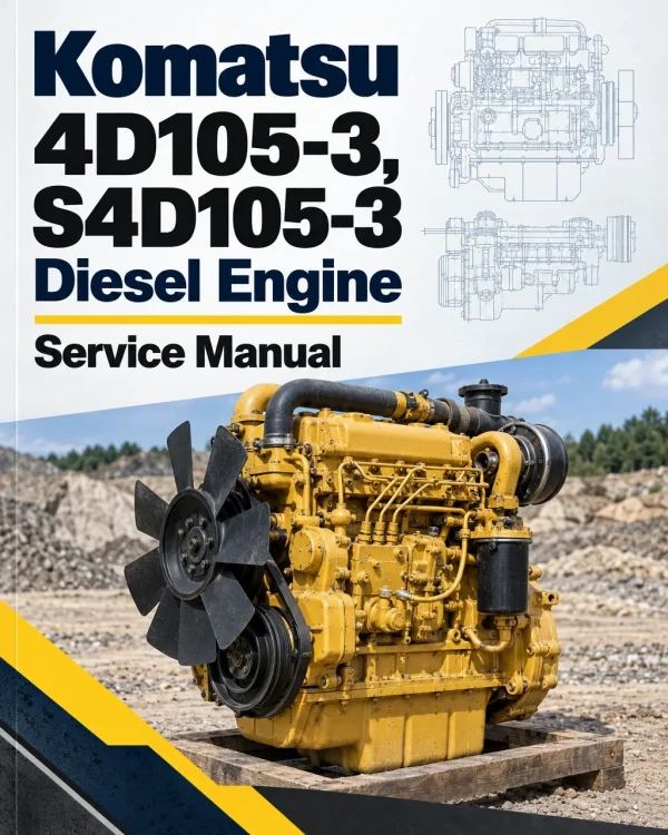 Komatsu 4D105-3, S4D105-3 Diesel Engine Service Manual