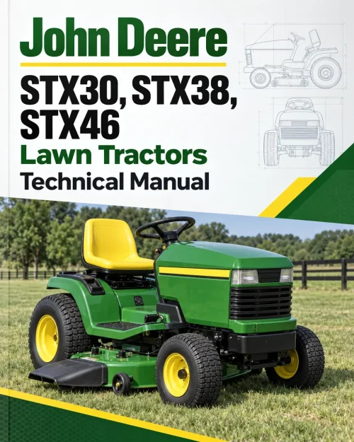 John Deere STX30, STX38, STX46 Lawn Tractors Technical Manual