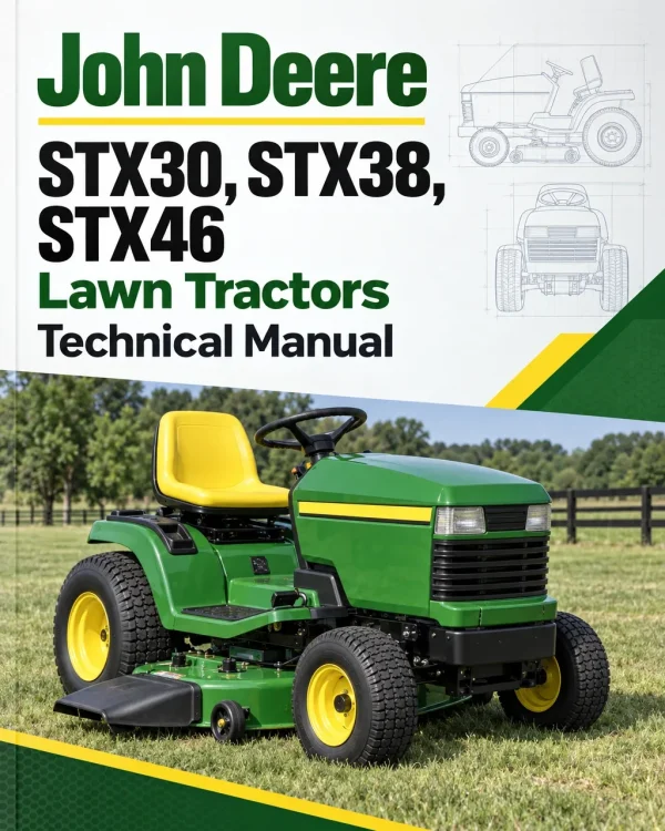 John Deere STX30, STX38, STX46 Lawn Tractors Technical Manual John Deere STX30, STX38, STX46 Lawn Tractors Technical Manual