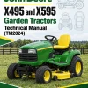 John Deere X495 and X595 Garden Tractors Technical Manual (TM2024)