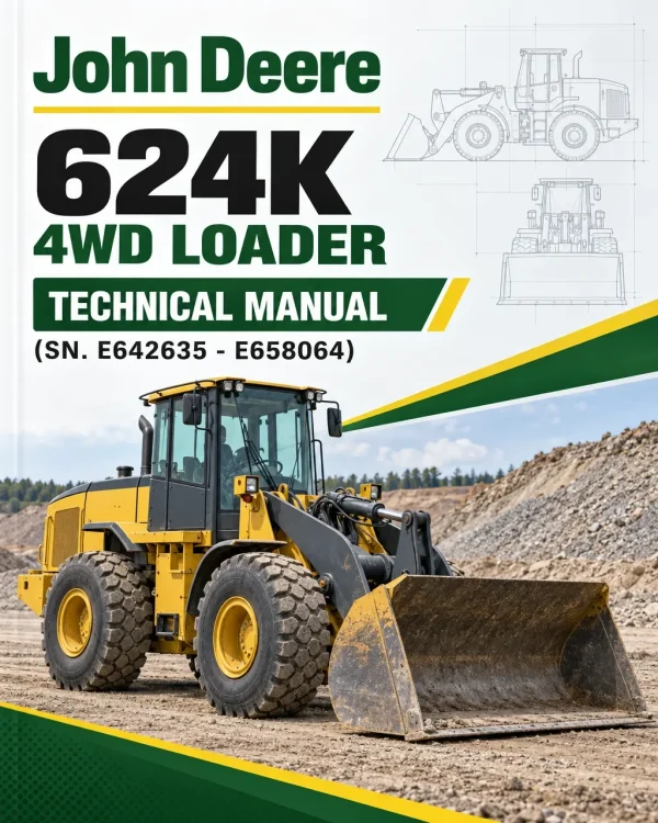 John Deere 624K 4WD Loader Technical Manual (SN. E642635 - E658064)