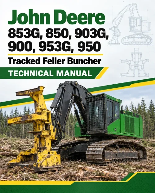 John Deere 853G, 850, 903G, 900, 953G, 950 Tracked Feller Buncher Technical Manual John Deere 853G, 850, 903G, 900, 953G, 950 Tracked Feller Buncher Technical Manual