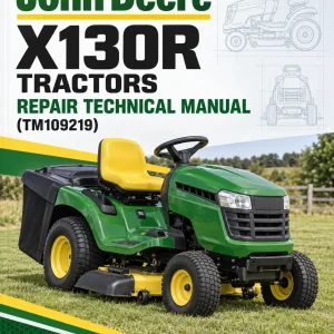 John Deere X130R Tractors Repair Technical Manual (TM109219) John Deere X130R Tractors Repair Technical Manual (TM109219)