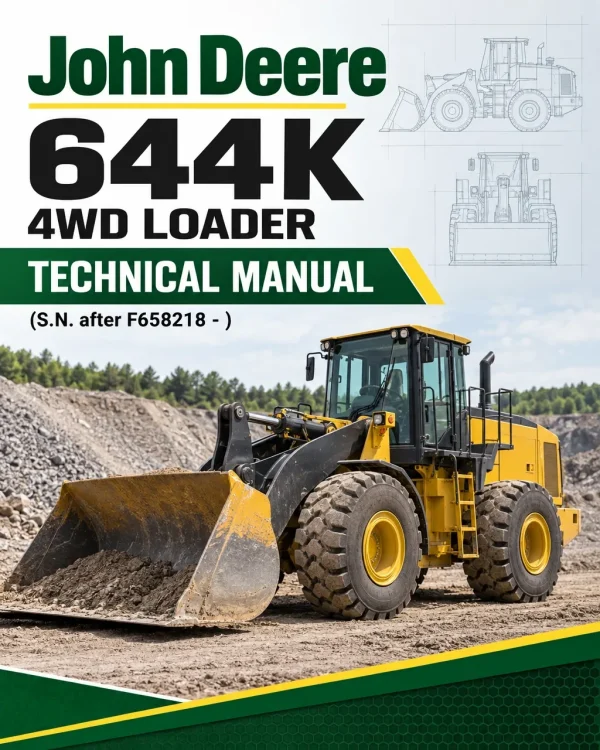 John Deere 644K 4WD Loader Technical Manual (S.N. after F658218 - )