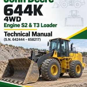 John Deere 644K 4WD Engine S2 & T3 Loader Technical Manual (S.N. 642444 - 658217)