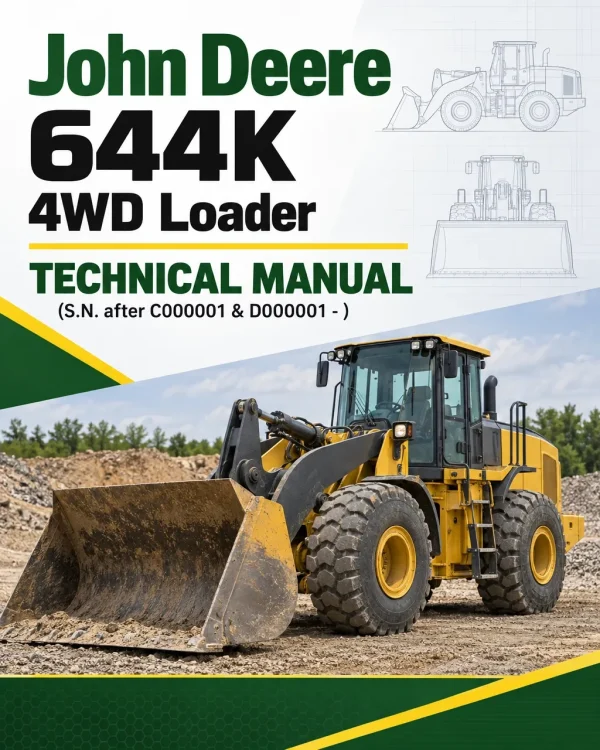 John Deere 644K 4WD Loader Technical Manual (S.N. after C000001 & D000001 - )