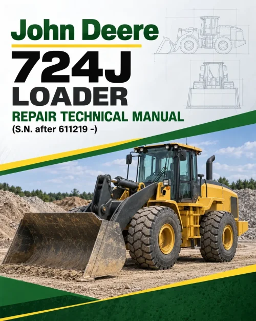 John Deere 724J Loader Repair Technical Manual (S.N. after 611219 -)
