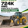 John Deere 724K 4WD Engine S2 & T3 Loader Technical Manual (S.N. 641523 - 658296)