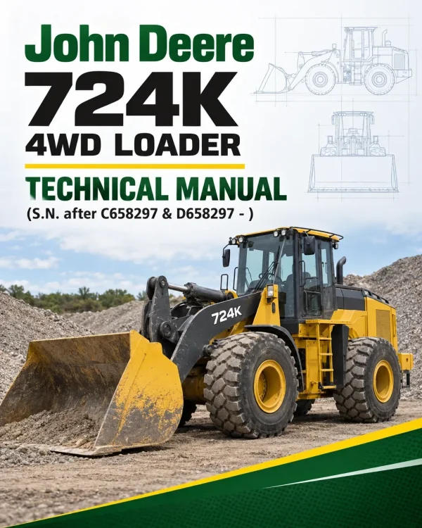 John Deere 724K 4WD Loader Technical Manual (S.N. after C658297 & D658297 - )