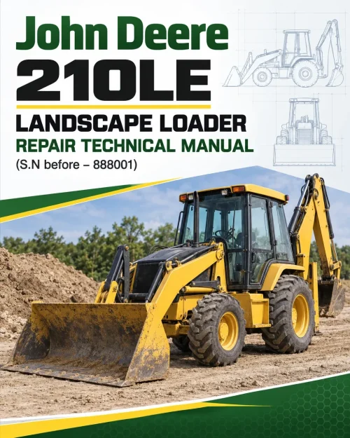 John Deere 210LE Landscape Loader Repair Technical Manual (S.N before – 888001) John Deere 210LE Landscape Loader Repair Technical Manual (S.N before – 888001)