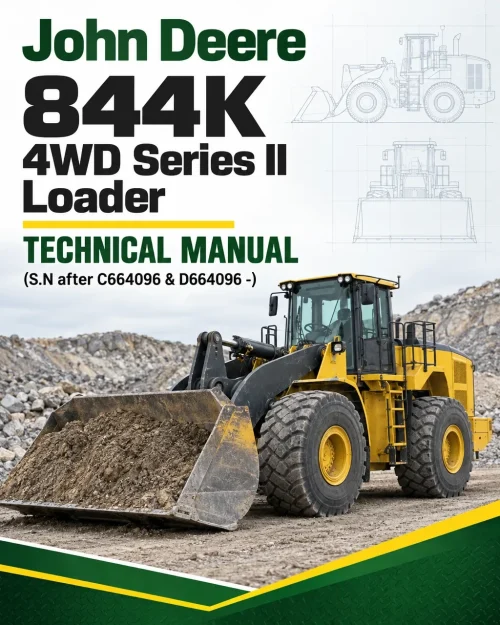 John Deere 844K 4WD Series II Loader Technical Manual (S.N after C664096 & D664096 -)