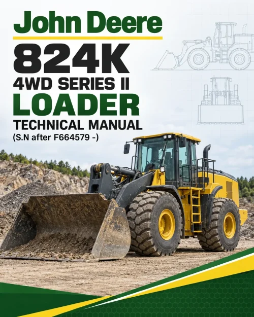 John Deere 824K 4WD Series II Loader Technical Manual (S.N after F664579 -) John Deere 824K 4WD Series II Loader Technical Manual (S.N after F664579 -)