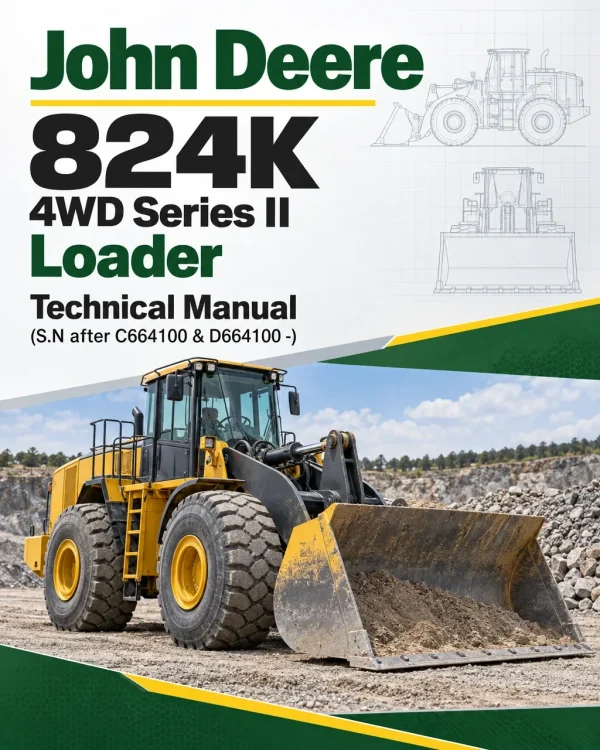 John Deere 824K 4WD Series II Loader Technical Manual (S.N after C664100 & D664100 -)