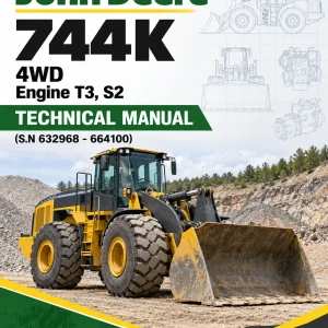 John Deere 744K 4WD Engine T3, S2 Technical Manual (S.N 632968 - 664100)