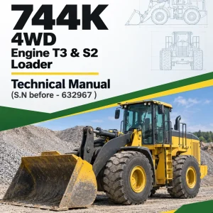 John Deere 744K 4WD Engine T3 & S2 Loader Technical Manual (S.N before - 632967 ) John Deere 744K 4WD Engine T3 & S2 Loader Technical Manual (S.N before - 632967 )