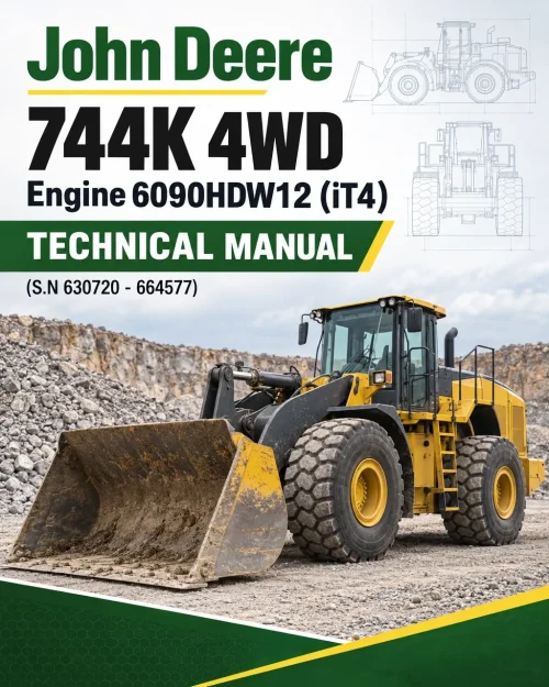 John Deere 744K 4WD Engine 6090HDW12 (iT4) Technical Manual (S.N 630720 - 664577)