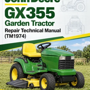 John Deere GX355 Garden Tractor Repair Technical Manual (TM1974)