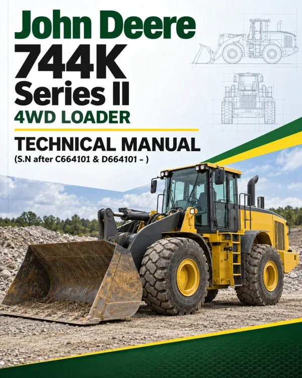 John Deere 744K Series II 4WD Loader Technical Manual (S.N after C664101 & D664101 - )