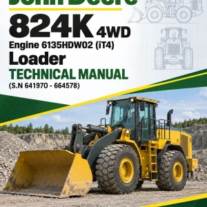 John Deere 824K 4WD Engine 6135HDW02 (iT4) Loader Technical Manual (S.N 641970 - 664578) John Deere 824K 4WD Engine 6135HDW02 (iT4) Loader Technical Manual (S.N 641970 - 664578)