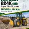 John Deere 824K 4WD Engine T3 & S2 Loader Technical Manual (S.N 641970 - 664099)