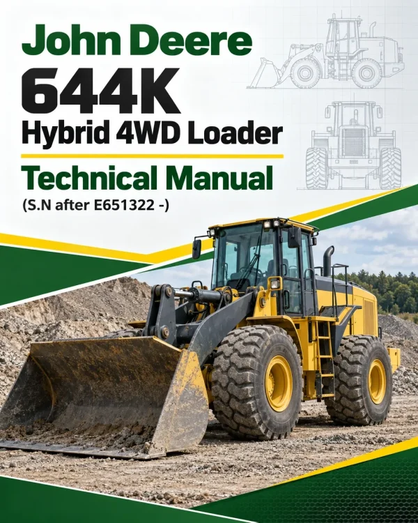 John Deere 644K Hybrid 4WD Loader Technical Manual (S.N after E651322 -)