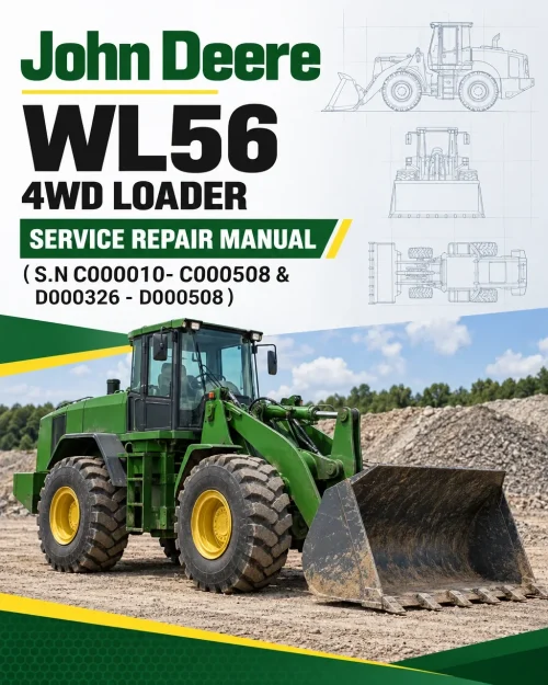 John Deere WL56 4WD Loader Manual ( S.N C000010- C000508 & D000326 - D000508)