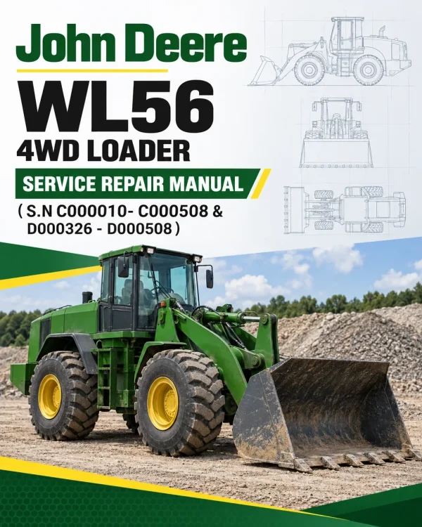 John Deere WL56 4WD Loader Manual ( S.N C000010- C000508 & D000326 - D000508)