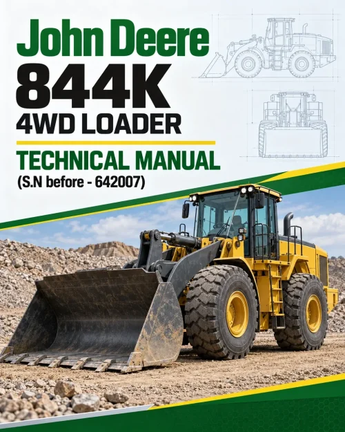 John Deere 844K 4WD Loader Technical Manual (S.N before - 642007)