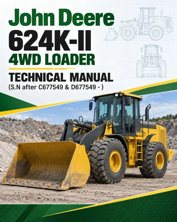 John Deere 624K-II 4WD Loader Technical Manual (S.N after C677549 & D677549 - )