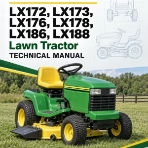 John Deere LX172, LX173, LX176, LX178, LX186, LX188 Lawn Tractor Technical Manual
